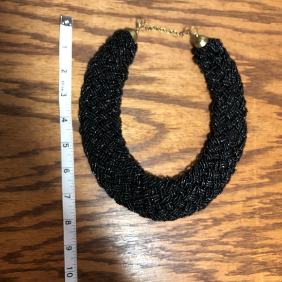 Beautiful black beaded necklace - Picture 2 of 5